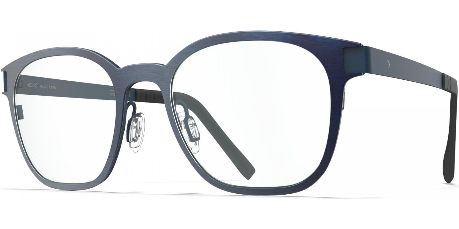 Dioptrické brýle Blackfin model 1025, barva obruby modrá mat, stranice modrá mat, kód barevné varianty 1606. 