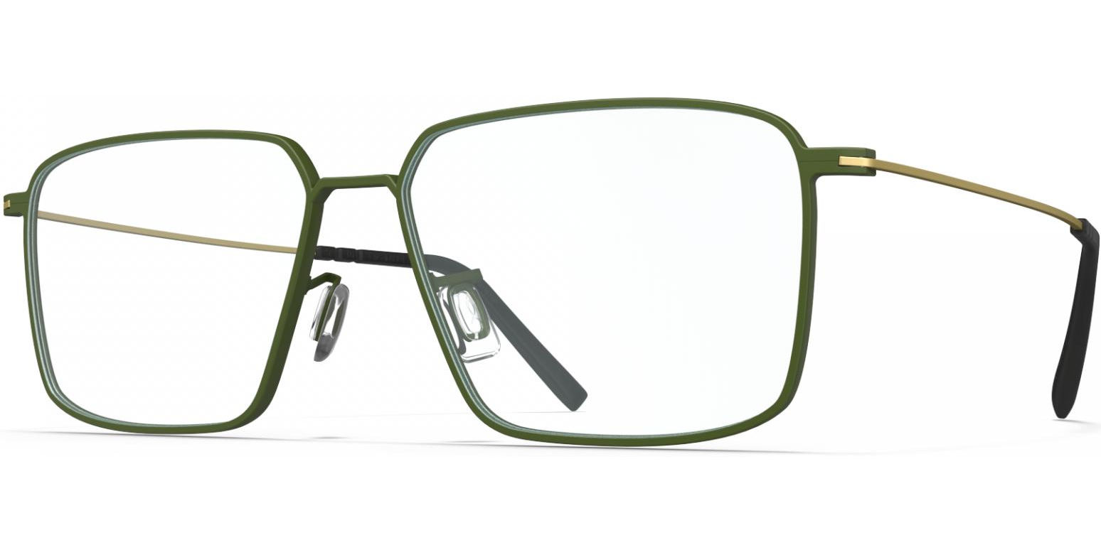 Dioptrické brýle Blackfin model 1090, barva obruby zelená mat, stranice zelená mat, kód barevné varianty 1853. 