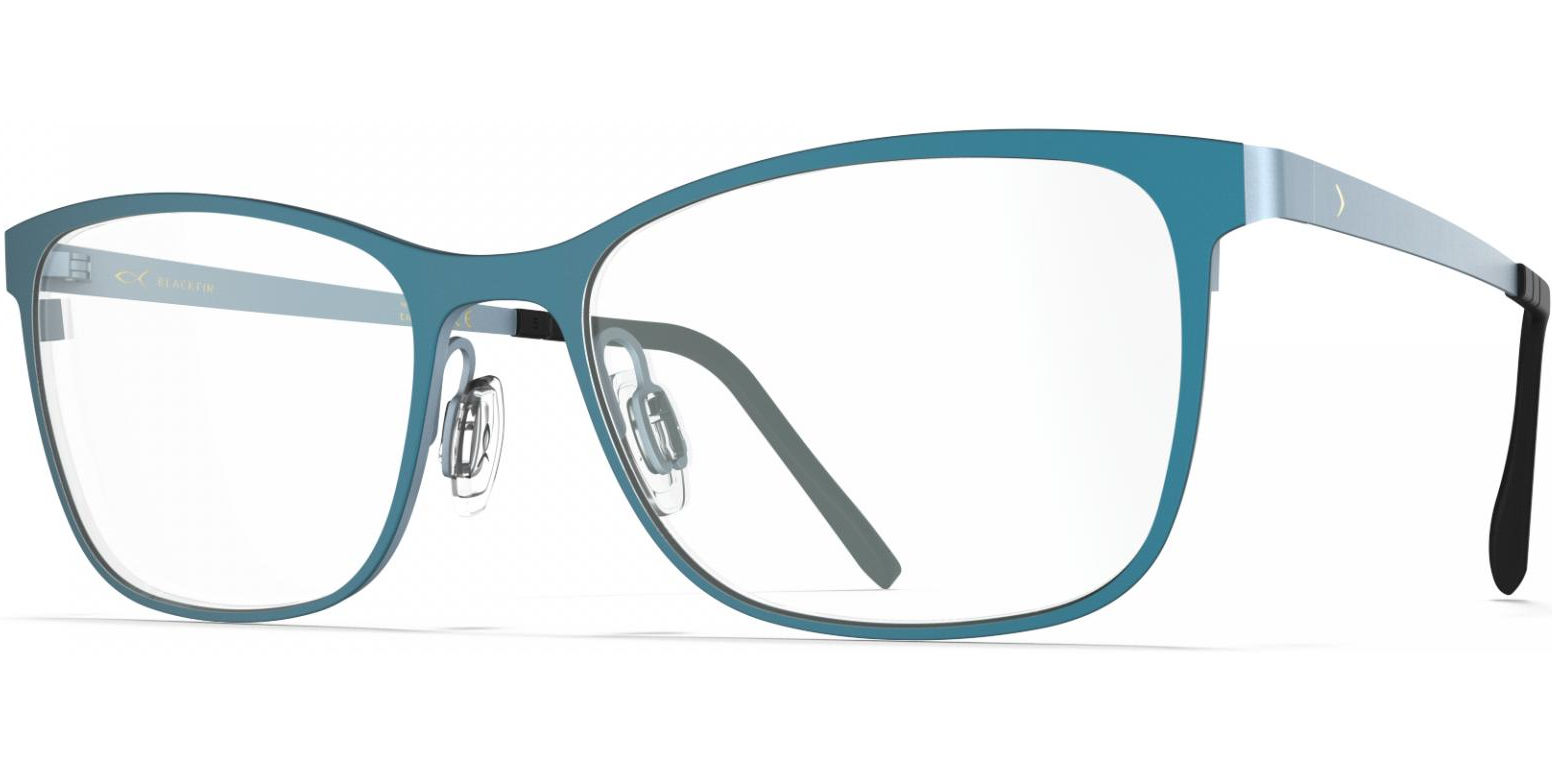Dioptrické brýle Blackfin model 817, barva obruby modrá mat, stranice modrá mat, kód barevné varianty 1297. 