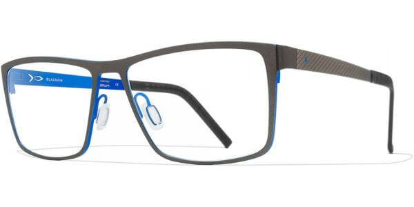 Dioptrické brýle Blackfin model 865, barva obruby šedá modrá mat, stranice šedá modrá mat, kód barevné varianty 956. 