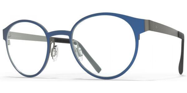 Dioptrické brýle Blackfin model 866, barva obruby modrá šedá mat, stranice šedá mat, kód barevné varianty 1012. 