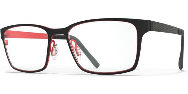 Dioptrické brýle Blackfin model 912, barva obruby černá červená mat, stranice černá červená, kód barevné varianty 1282. 