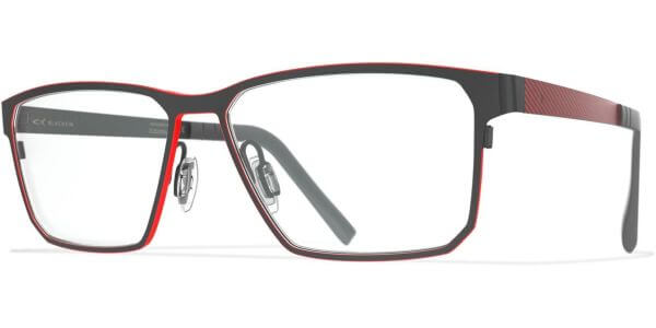 Dioptrické brýle Blackfin model 991, barva obruby černá červená mat, stranice červená šedá mat, kód barevné varianty 1469. 