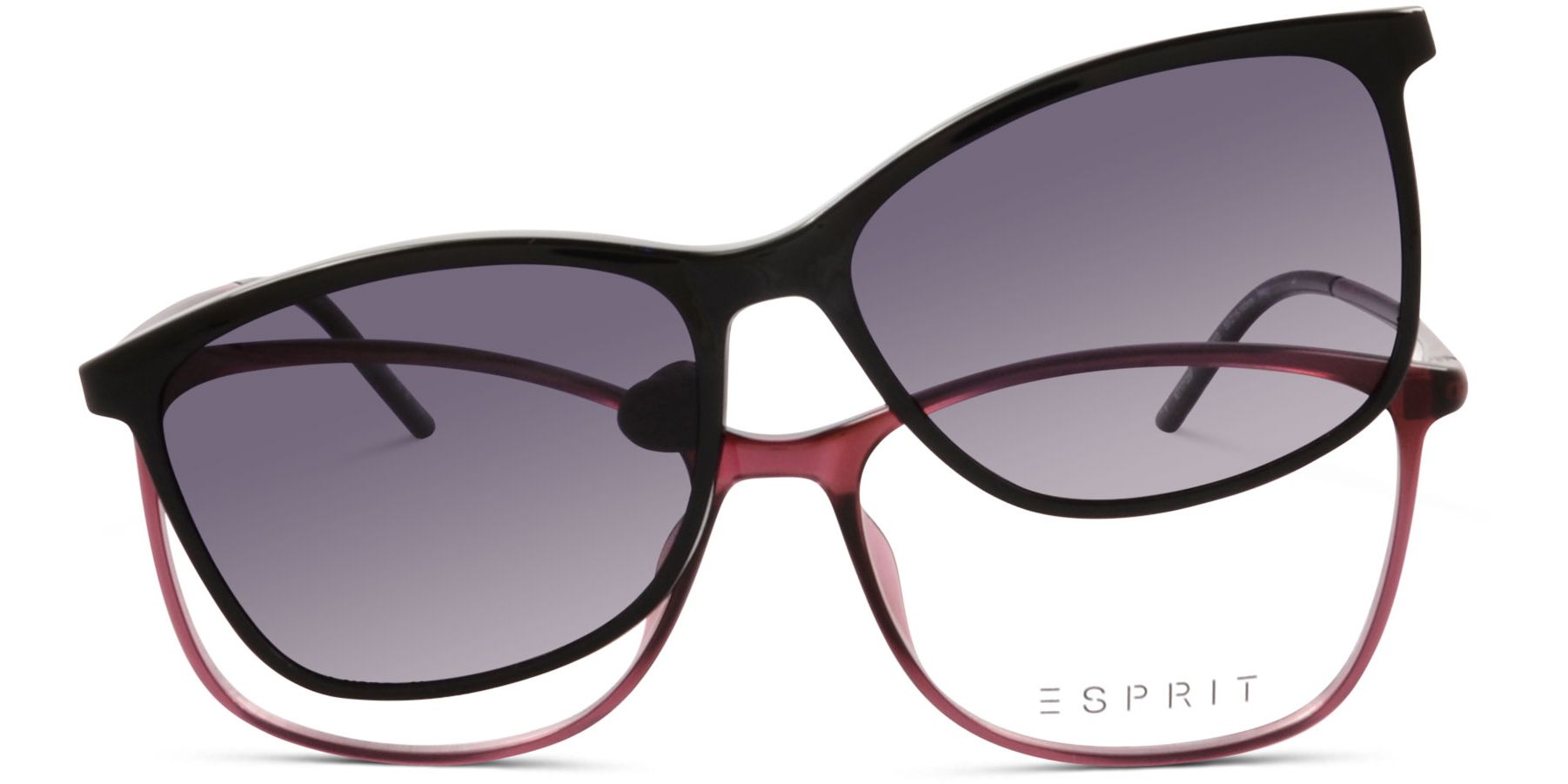 Dioptrické brýle Esprit model 17125, barva obruby růžová lesk, stranice růžová lesk, kód barevné varianty 533. 