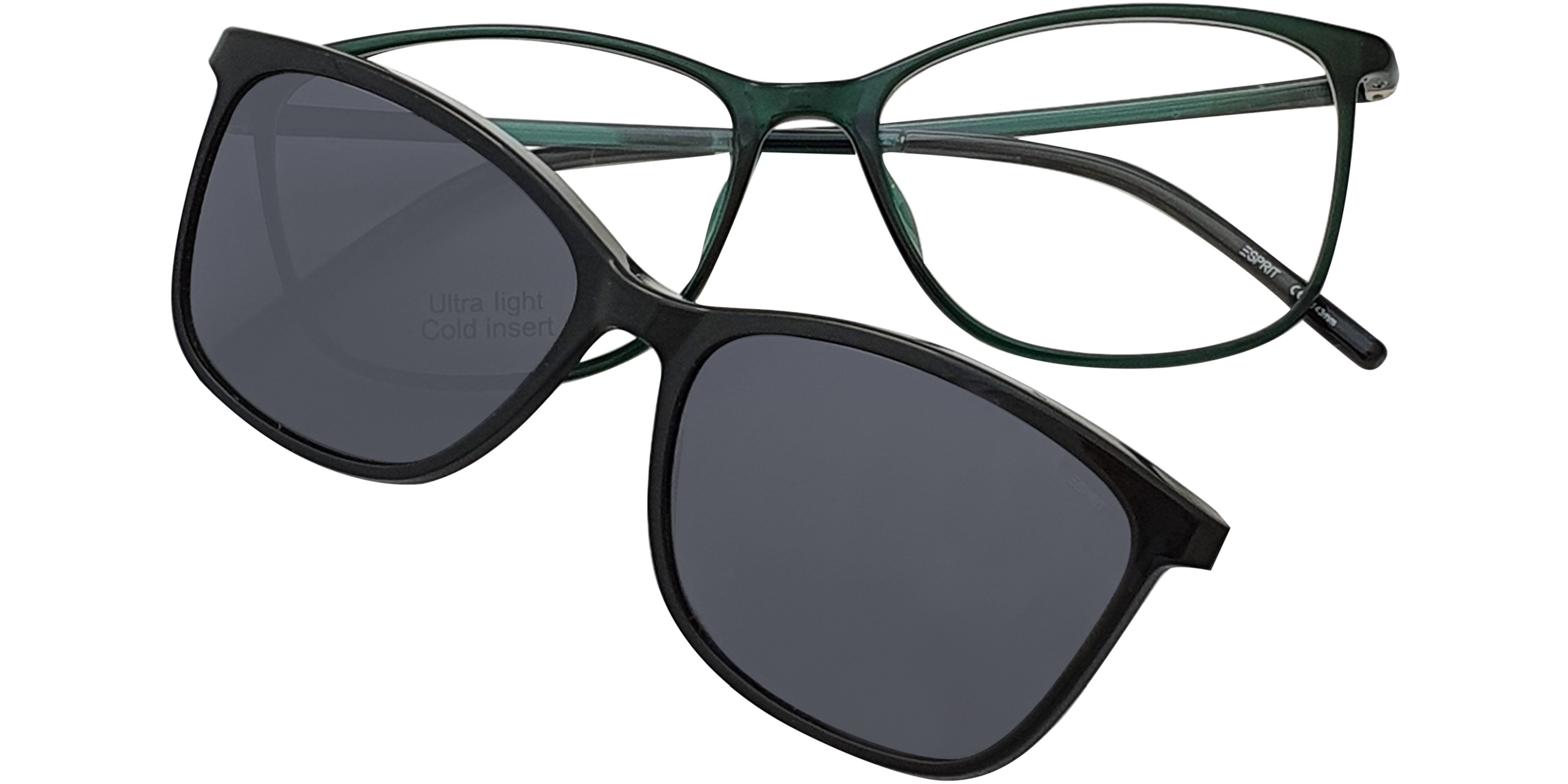 Dioptrické brýle Esprit model 17125, barva obruby zelená lesk, stranice zelená lesk, kód barevné varianty 547. 