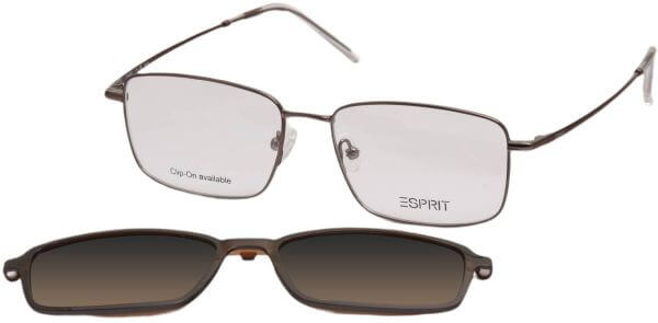 Dioptrické brýle Esprit model 17132, barva obruby hnědá lesk, stranice hnědá lesk, kód barevné varianty 535. 