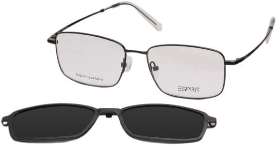 Dioptrické brýle Esprit model 17132, barva obruby černá lesk, stranice černá lesk, kód barevné varianty 538. 