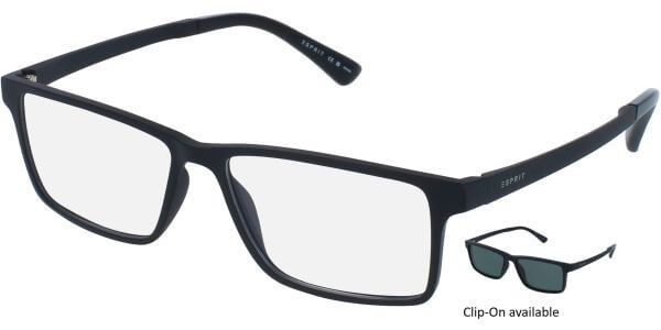 Dioptrické brýle Esprit model 17141, barva obruby černá mat, stranice černá mat, kód barevné varianty 538. 