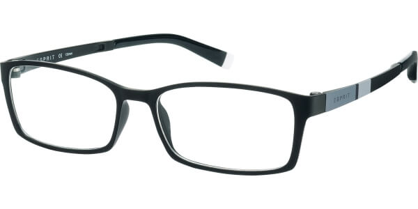 Dioptrické brýle Esprit model 17422, barva obruby černá mat, stranice černá šedá mat, kód barevné varianty 507. 