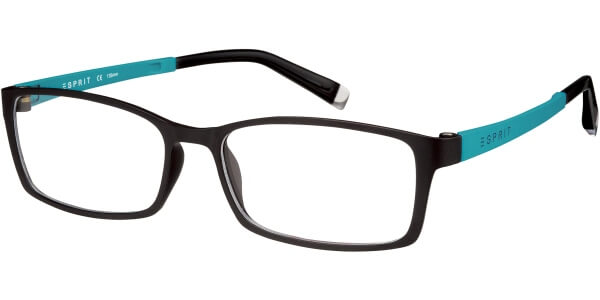 Dioptrické brýle Esprit model 17422, barva obruby hnědá mat, stranice tyrkysová mat, kód barevné varianty 538. 