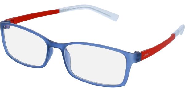 Dioptrické brýle Esprit model 17422, barva obruby modrá mat, stranice červená mat, kód barevné varianty 541. 