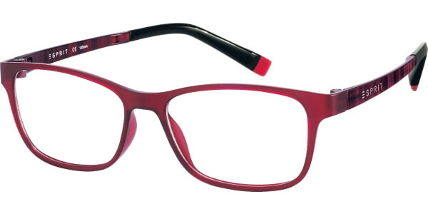 Dioptrické brýle Esprit model 17457, barva obruby červená mat, stranice červená mat, kód barevné varianty 531. 