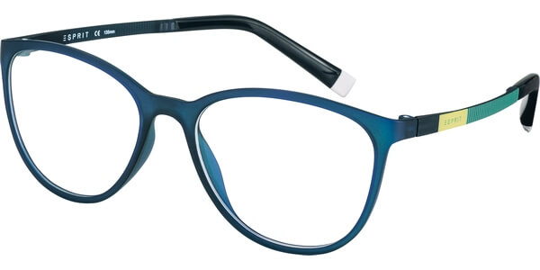 Dioptrické brýle Esprit model 17476, barva obruby modrá mat, stranice zelená žlutá mat, kód barevné varianty 547. 