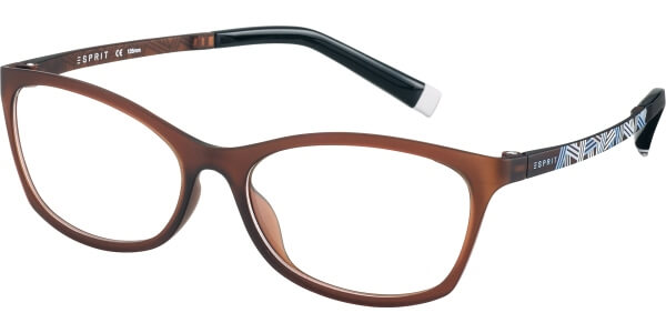 Dioptrické brýle Esprit model 17479, barva obruby hnědá mat, stranice hnědá modrá mat, kód barevné varianty 535. 
