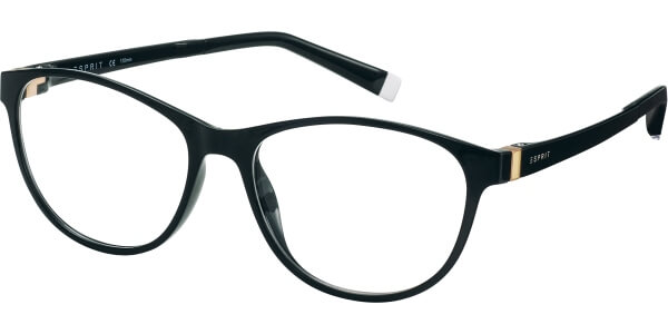 Dioptrické brýle Esprit model 17503, barva obruby černá lesk, stranice černá zlatá lesk, kód barevné varianty 538. 