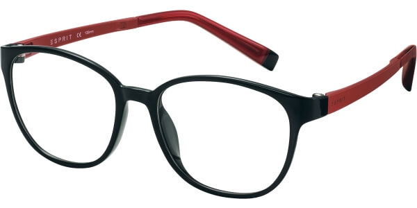 Dioptrické brýle Esprit model 17504, barva obruby černá lesk, stranice červená mat, kód barevné varianty 538. 