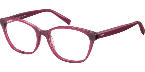 Dioptrické brýle Esprit model 17509, barva obruby vínová mat, stranice vínová lesk, kód barevné varianty 513. 