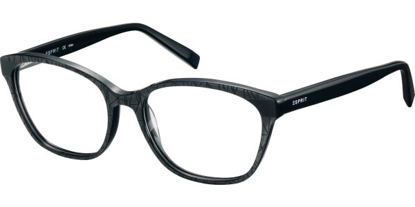 Dioptrické brýle Esprit model 17509, barva obruby černá mat, stranice černá lesk, kód barevné varianty 538. 