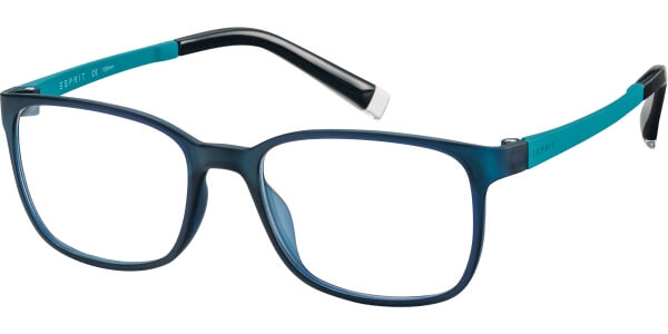 Dioptrické brýle Esprit model 17514, barva obruby modrá mat, stranice tyrkysová mat, kód barevné varianty 547. 