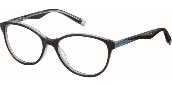 Dioptrické brýle Esprit model 17520, barva obruby černá lesk, stranice modrá lesk, kód barevné varianty 543. 