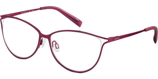 Dioptrické brýle Esprit model 17528, barva obruby růžová mat, stranice růžová mat, kód barevné varianty 515. 