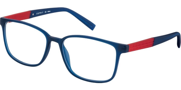 Dioptrické brýle Esprit model 17534, barva obruby modrá mat, stranice červená mat, kód barevné varianty 507. 