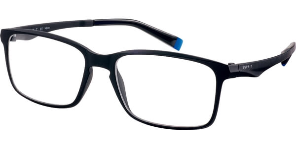 Dioptrické brýle Esprit model 17565, barva obruby černá mat, stranice černá mat, kód barevné varianty 538. 