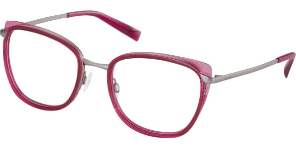 Dioptrické brýle Esprit model 17577, barva obruby růžová čirá lesk, stranice šedá lesk, kód barevné varianty 544. 
