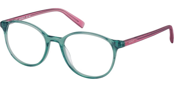 Dioptrické brýle Esprit model 17588, barva obruby zelená lesk, stranice růžová lesk, kód barevné varianty 547. 