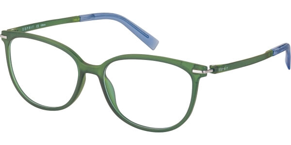 Dioptrické brýle Esprit model 17590, barva obruby zelená mat, stranice zelená mat, kód barevné varianty 547. 
