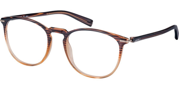 Dioptrické brýle Esprit model 17592, barva obruby hnědá čirá lesk, stranice hnědá lesk, kód barevné varianty 535. 