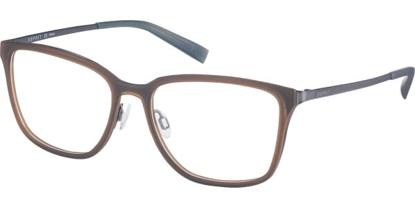 Dioptrické brýle Esprit model 17593, barva obruby hnědá mat, stranice šedá mat, kód barevné varianty 535. 