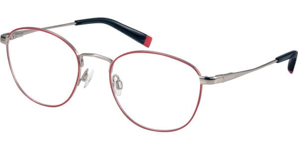 Dioptrické brýle Esprit model 17596, barva obruby červená stříbrná lesk, stranice stříbrná lesk, kód barevné varianty 531. 