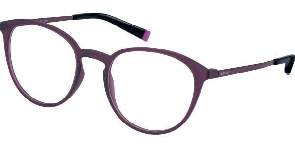 Dioptrické brýle Esprit model 17598, barva obruby fialová mat, stranice fialová mat, kód barevné varianty 577. 