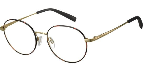 Dioptrické brýle Esprit model 21018, barva obruby hnědá zlatá lesk, stranice zlatá lesk, kód barevné varianty 503. 