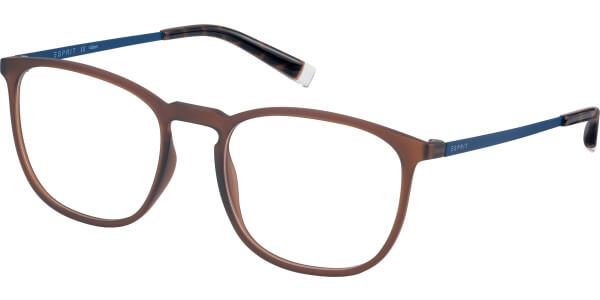 Dioptrické brýle Esprit model 33400, barva obruby hnědá mat, stranice modrá mat, kód barevné varianty 535. 