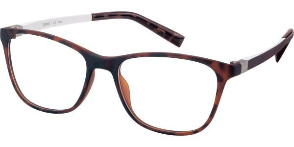 Dioptrické brýle Esprit model 33443, barva obruby hnědá mat, stranice hnědá bíla mat, kód barevné varianty 545. 