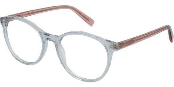 Dioptrické brýle Esprit model 33447, barva obruby šedá čirá lesk, stranice růžová čirá lesk, kód barevné varianty 505. 