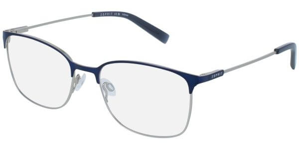 Dioptrické brýle Esprit model 33475, barva obruby modrá stříbrná mat, stranice stříbrná mat, kód barevné varianty 507. 