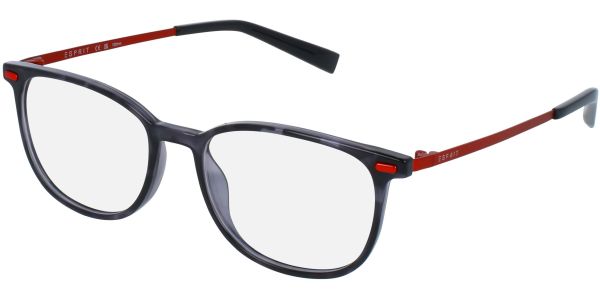 Dioptrické brýle Esprit model 33507, barva obruby šedá lesk, stranice červená mat, kód barevné varianty 505. 