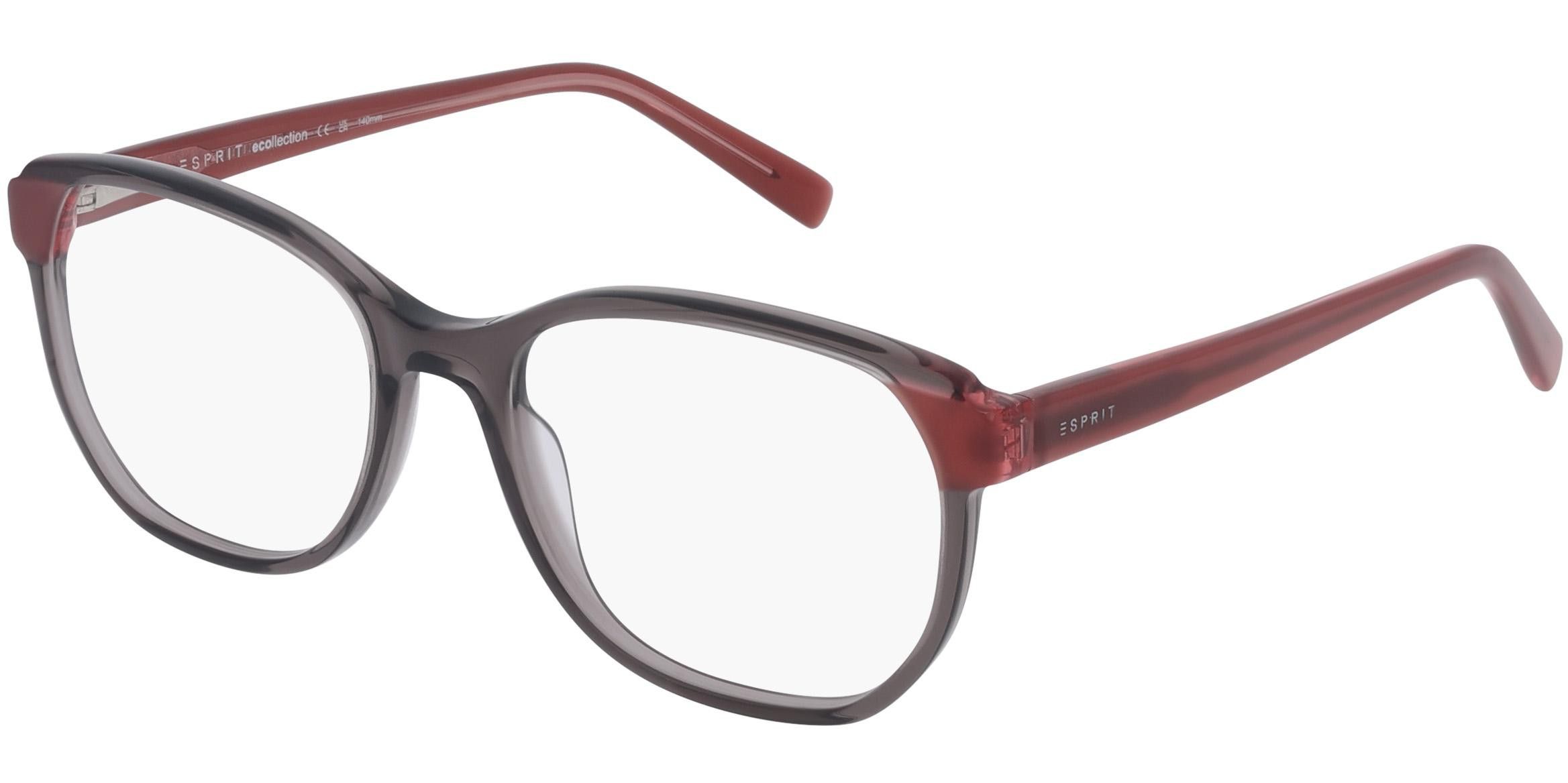 Dioptrické brýle Esprit model 33512, barva obruby šedá růžová lesk, stranice šedá růžová lesk, kód barevné varianty 505. 