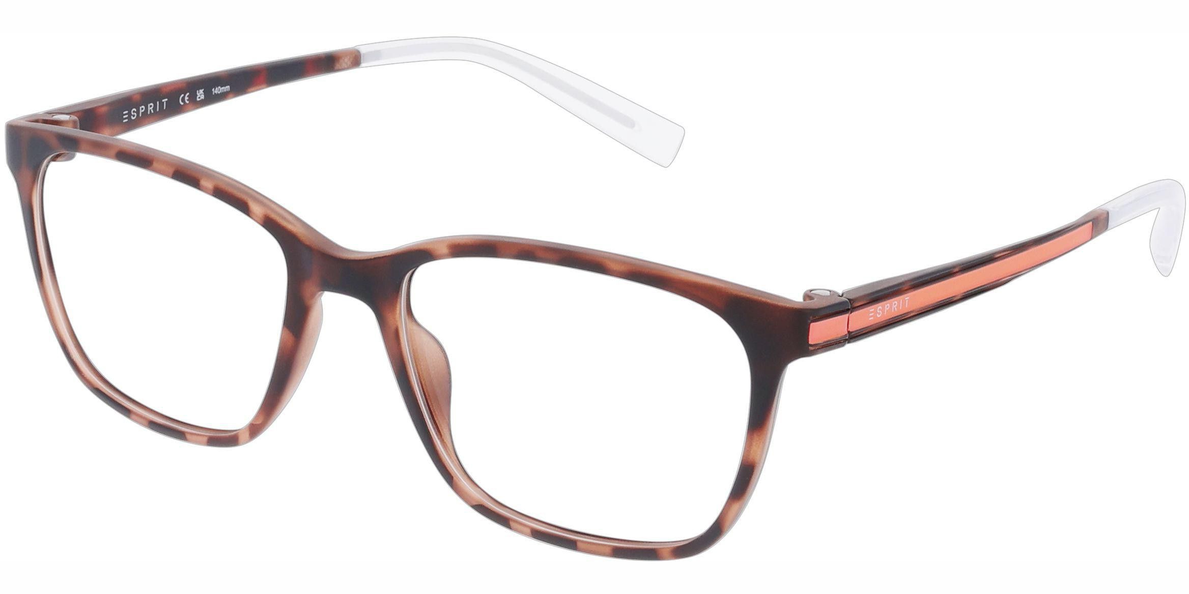 Dioptrické brýle Esprit model 33519, barva obruby hnědá mat, stranice hnědá oranžová mat, kód barevné varianty 545. 