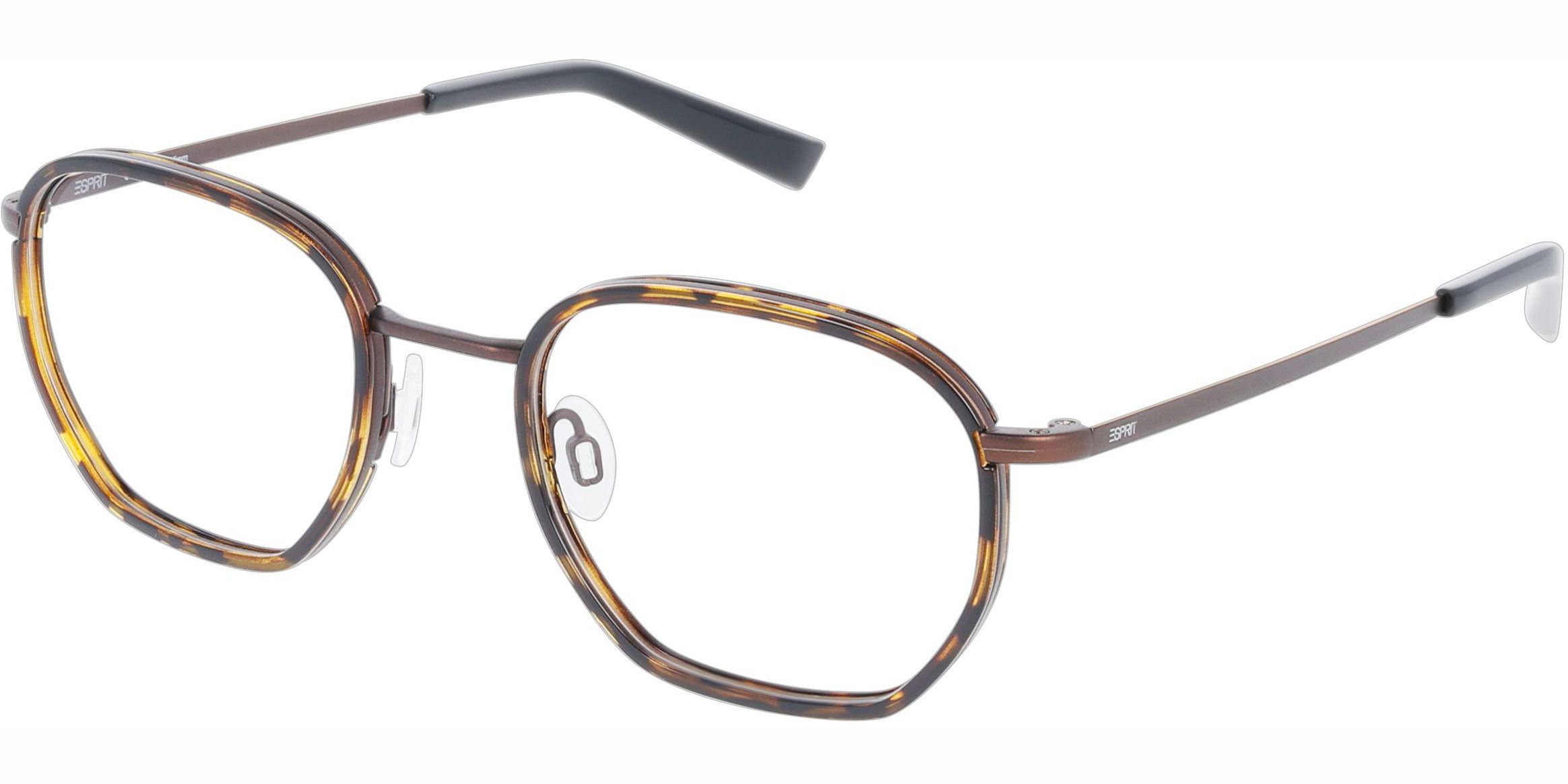 Dioptrické brýle Esprit model 33531, barva obruby hnědá bronzová mat, stranice bronzová mat, kód barevné varianty 545. 