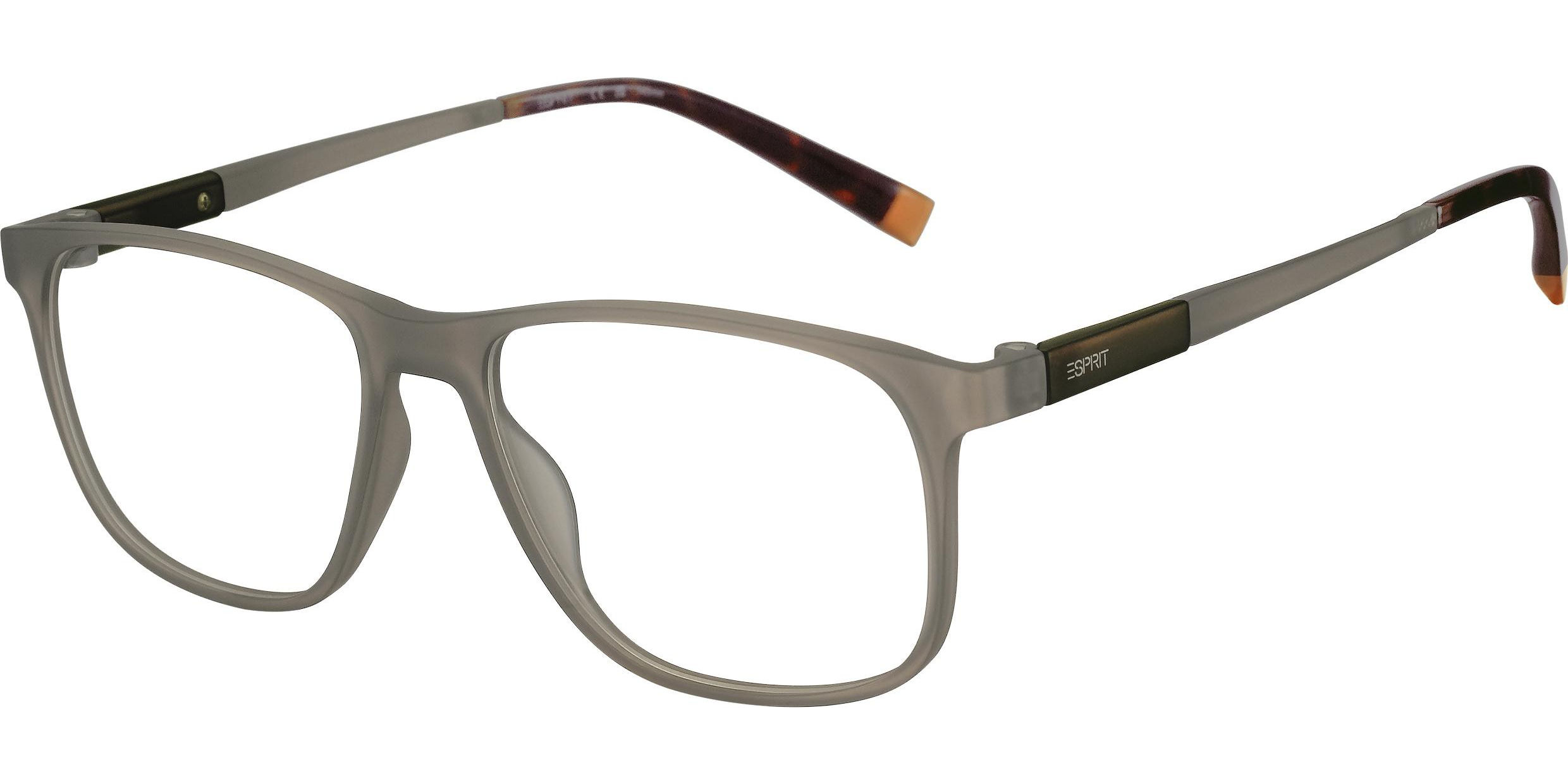 Dioptrické brýle Esprit model 33538, barva obruby šedá mat, stranice šedá mat, kód barevné varianty 535. 