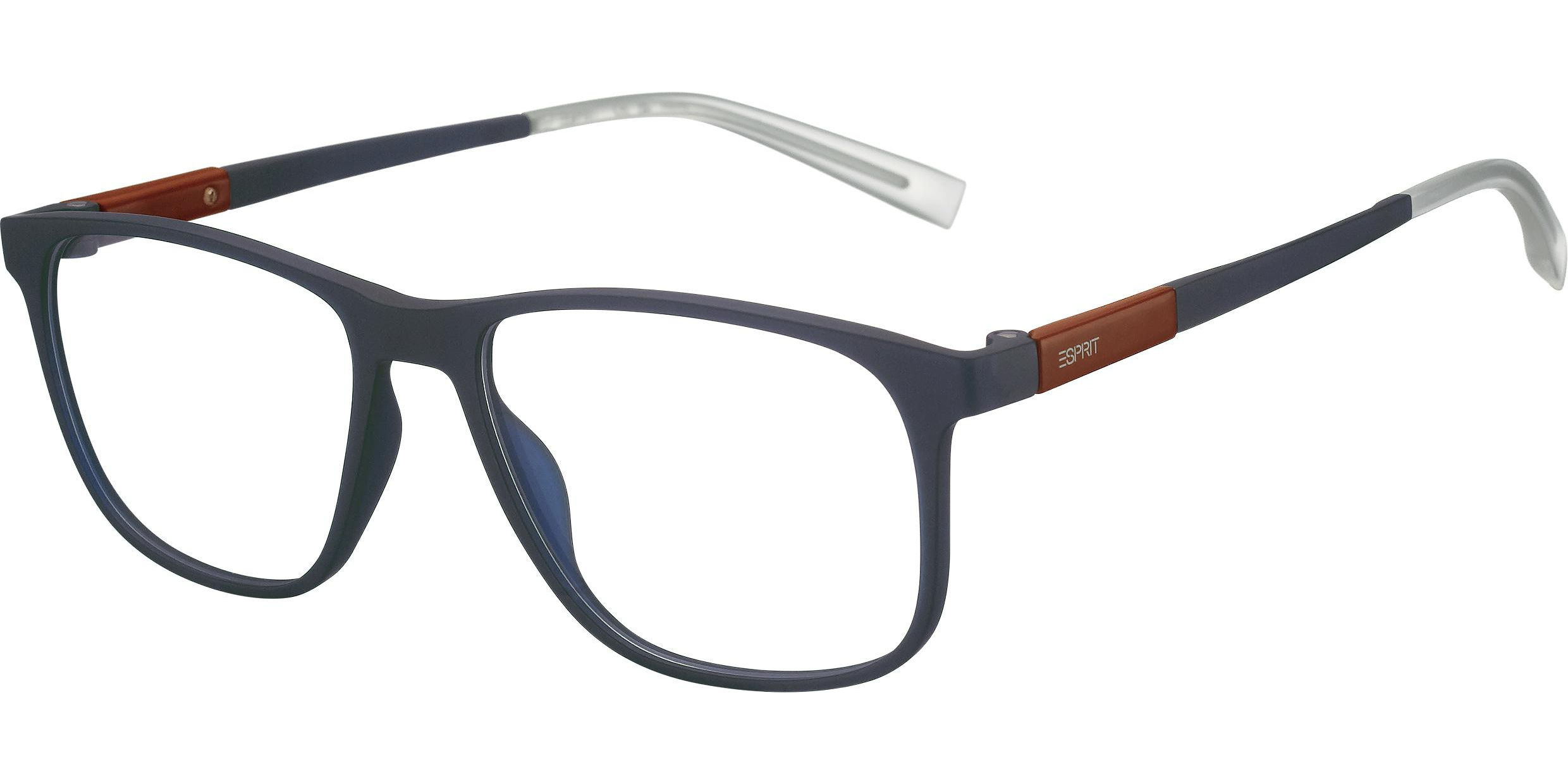 Dioptrické brýle Esprit model 33538, barva obruby modrá mat, stranice modrá mat, kód barevné varianty 543. 