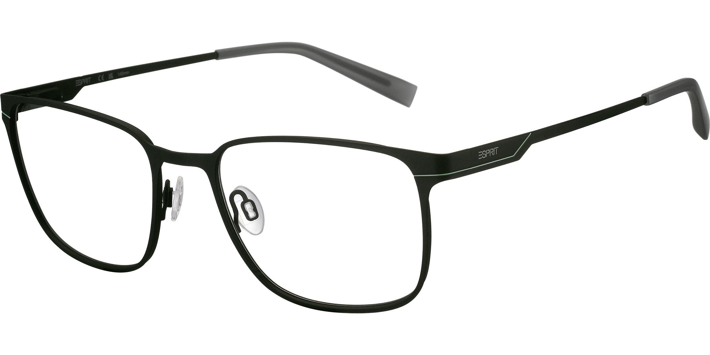 Dioptrické brýle Esprit model 33541, barva obruby černá mat, stranice černá mat, kód barevné varianty 538. 