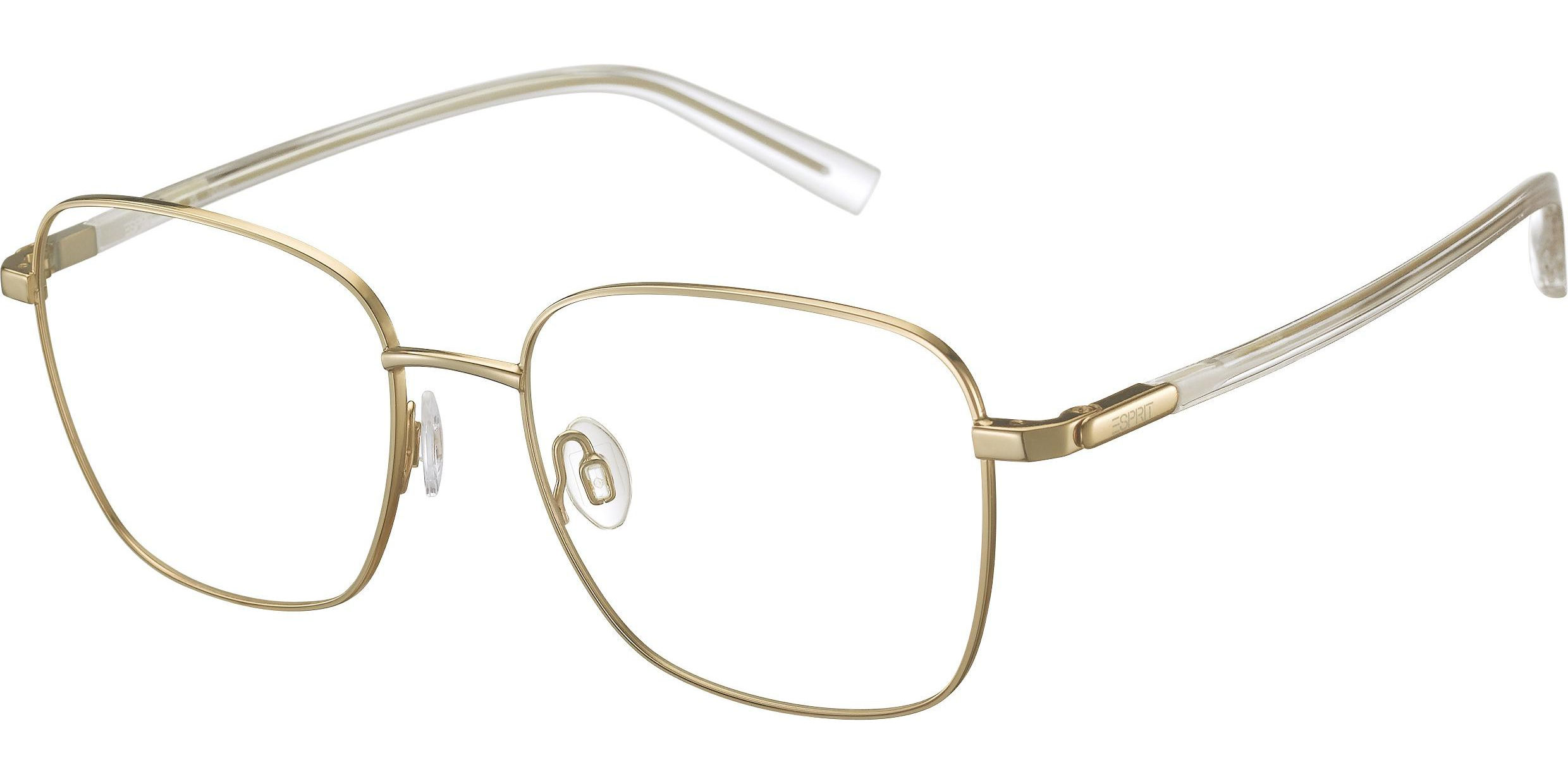 Dioptrické brýle Esprit model 33545, barva obruby zlatá lesk, stranice zlatá lesk, kód barevné varianty 584. 