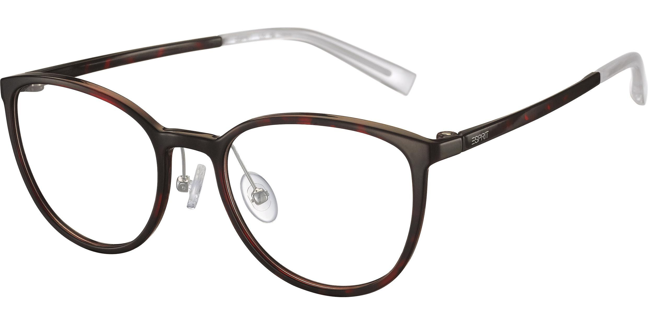 Dioptrické brýle Esprit model 33548, barva obruby vínová lesk, stranice vínová lesk, kód barevné varianty 531. 