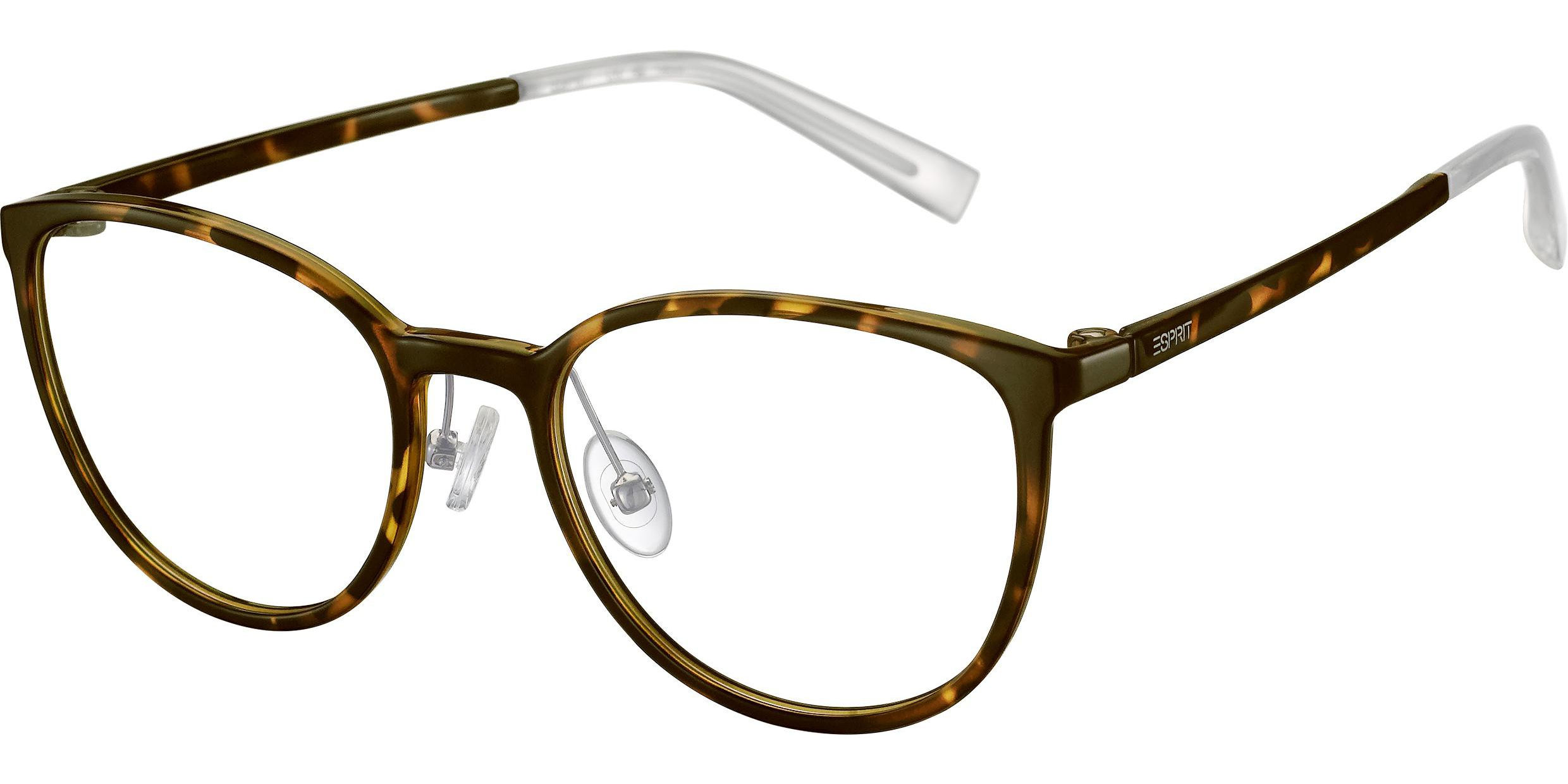 Dioptrické brýle Esprit model 33548, barva obruby hnědá lesk, stranice hnědá lesk, kód barevné varianty 545. 