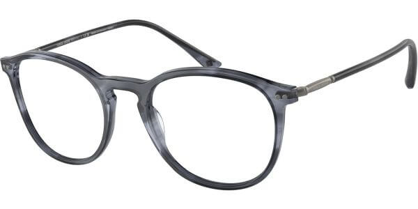 Dioptrické brýle Giorgio Armani model 7125, barva obruby modrá čirá lesk, stranice modrá čirá lesk, kód barevné varianty 5986. 